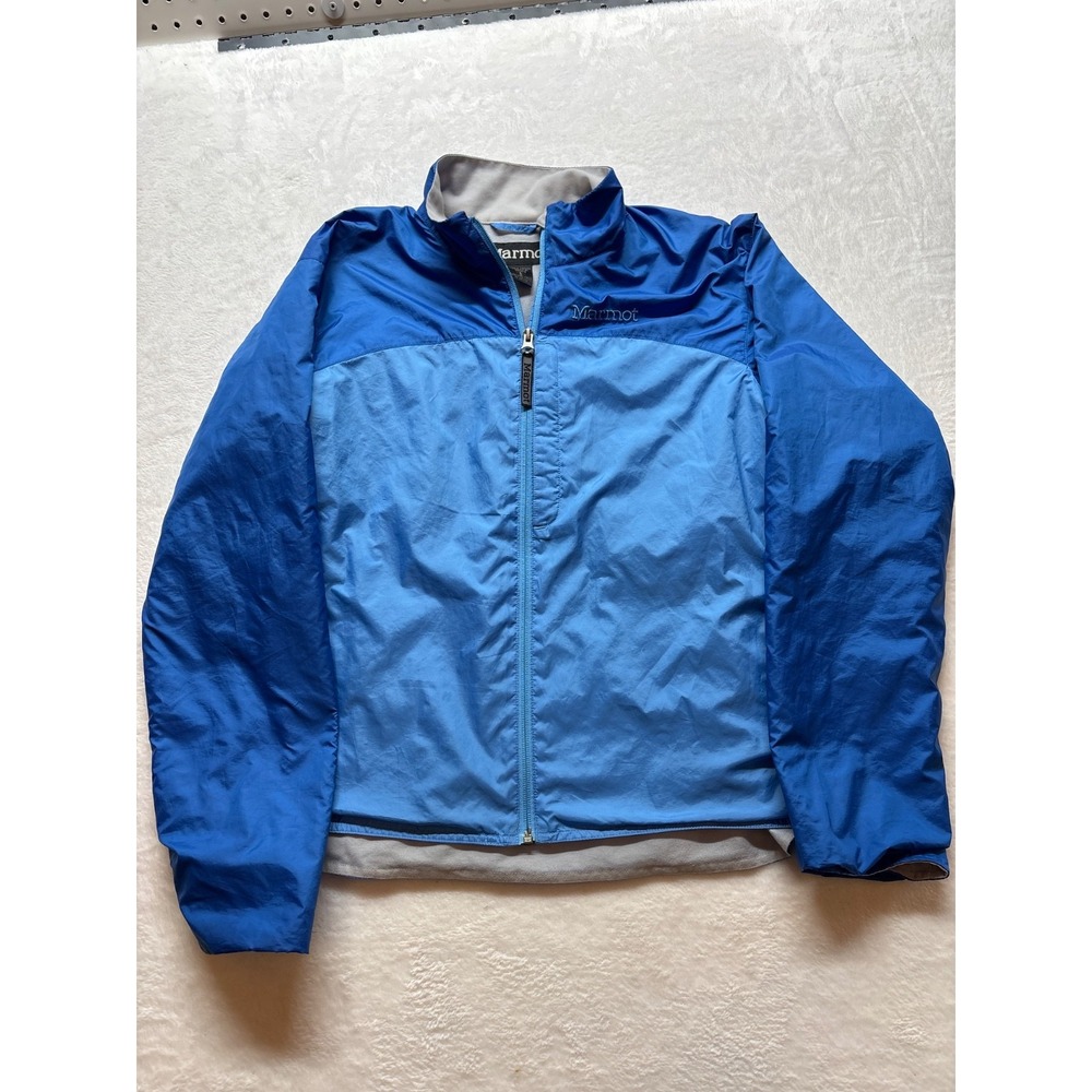 Marmot Zip‎ Up Jacket Womens Sz Large  Malibu High Low Curved Hem Windbreaker